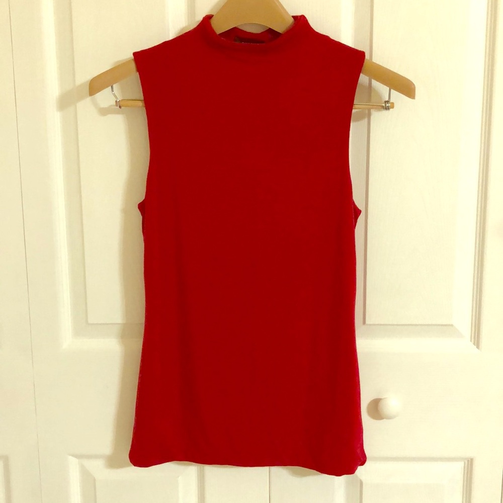 Halogen mock neck top